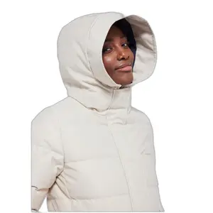 Lange Daunenjacke Frau Pyrenex Phenix image-3