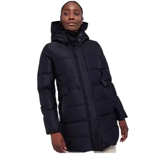 Lange Daunenjacke Frau Pyrenex Phenix image-2