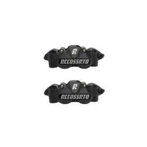 Forged monoblock motorcycle brake caliper with ceramic sintered pads Accossato Radial image-1