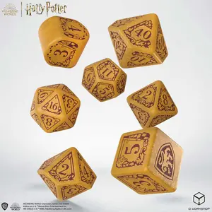 Pack of 7 dice Q WORKSHOP Harry Potter Gryffindor Modern Dice image-0