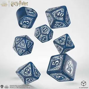 Pack of 7 dice Q WORKSHOP Harry Potter Ravenclaw Modern Dice image-0