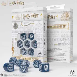 Pack of 7 dice Q WORKSHOP Harry Potter Ravenclaw Modern Dice image-1