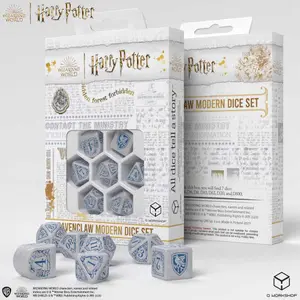 Pack of 7 dice Q WORKSHOP Harry Potter Ravenclaw Modern Dice image-1