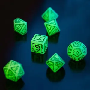 Set of 7 light-up dice - challenge the darkness Q WORKSHOP Digital image-4