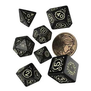 Pack of 7 dice Q WORKSHOP The Witcher Ciri The Zireael image-0