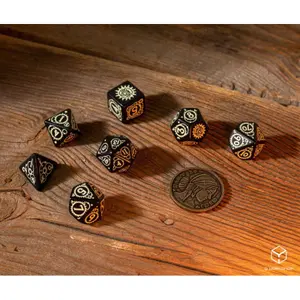 Pack of 7 dice Q WORKSHOP The Witcher Ciri The Zireael image-1