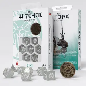 Pack of 7 dice Q WORKSHOP The Witcher Ciri The Lady of Space and Time image-1