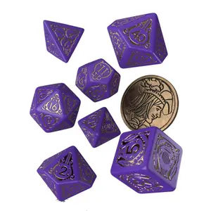 Pack of 7 dice Q WORKSHOP The Witcher Dandelion Viscount de Lettenhove image-0