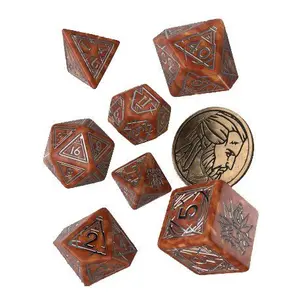 Pack of 7 dice Q WORKSHOP The Witcher Geralt The Monster Slayer image-0