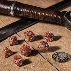 Pack of 7 dice Q WORKSHOP The Witcher Geralt The Monster Slayer image-2