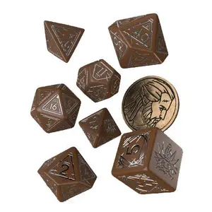 Pack of 7 dice Q WORKSHOP The Witcher Geralt Roach'S Companion image-0