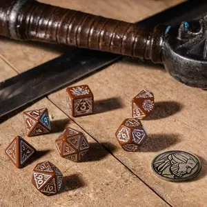 Pack of 7 dice Q WORKSHOP The Witcher Geralt Roach'S Companion image-1