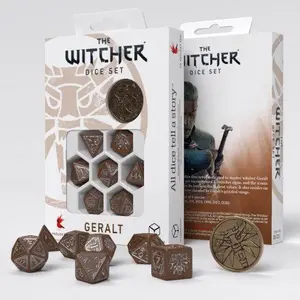 Pack of 7 dice Q WORKSHOP The Witcher Geralt Roach'S Companion image-2