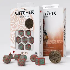 Pack of 7 dice Q WORKSHOP The Witcher Triss Merigold The Fearless image-2