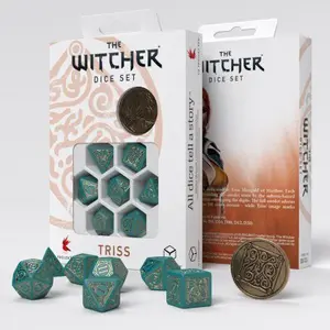 Pack of 7 dice Q WORKSHOP The Witcher Triss The Beautiful Healer image-1