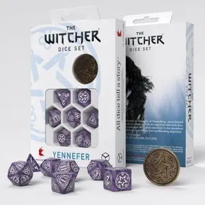 Pack of 7 dice Q WORKSHOP The Witcher Yennefer Lilac And Gooseberries image-2