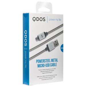 Câble micro-USB renforce métallisé QDOS image-2