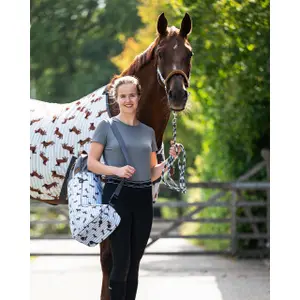 Juego de cabestro y correa para caballos QHP Stable Buddy image-6