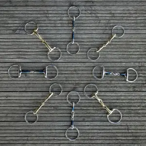 Anatomical double-ring horse bit QHP image-1