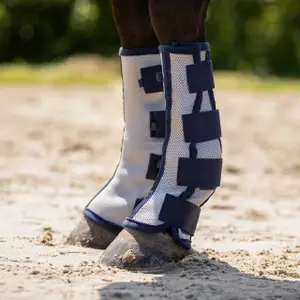 Anti-fly hind leg wraps for horses QHP (x2) image-1