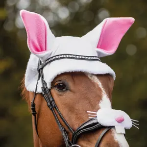 Easter bunny ear hat for horse QHP image-2