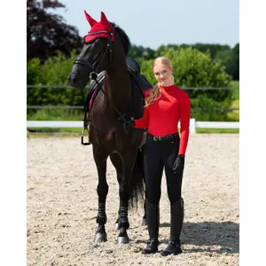 Legginsy jeździeckie z pełną przyczepnością QHP Oakleigh image-2