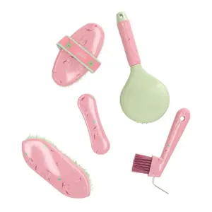 Horse riding grooming kit QHP Lucky Start image-1
