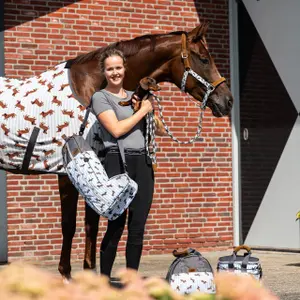 Juego de cabestro y correa para caballos QHP Stable Buddy image-4