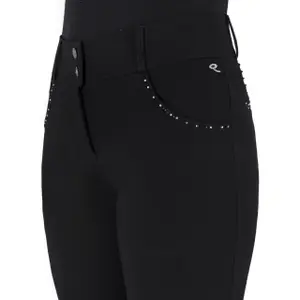 Mid grip riding Trousers for women QHP Oakleigh image-3