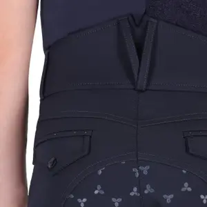 Full grip riding Trousers for girls QHP Aubree image-2