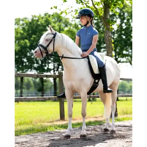 Girls' mid grip riding leggings QHP Aubree image-5