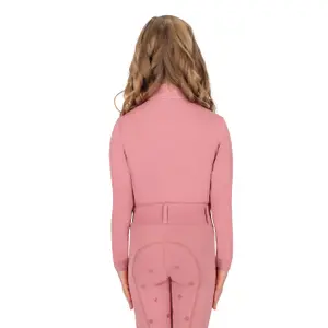 Long-sleeved competition polo for girls QHP Lucky Start image-2