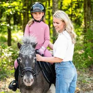 Long-sleeved competition polo for girls QHP Lucky Start image-1