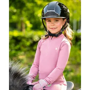 Long-sleeved competition polo for girls QHP Lucky Start image-5