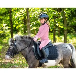 Long-sleeved competition polo for girls QHP Lucky Start image-6