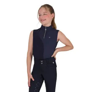 Reit-Poloshirt für Mädchen QHP Aubree
