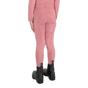 Girls' full grip riding leggings QHP Lucky Start image-1