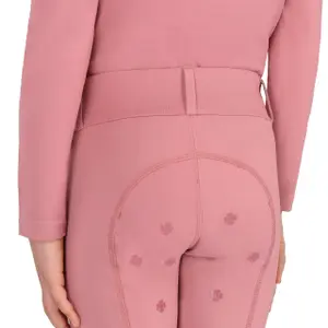Girls' full grip riding leggings QHP Lucky Start image-3