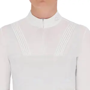 Reithemd langarm Damen QHP Vaila image-4