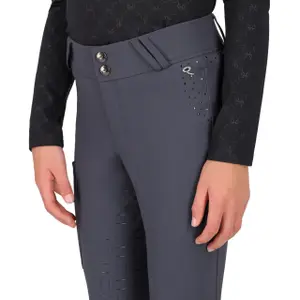 Full grip riding Trousers for girls QHP Livora image-2