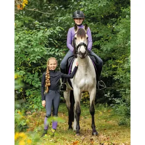 Full grip riding Trousers for girls QHP Livora image-4