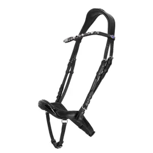 Pferdehalfter Leder QHP Fjara