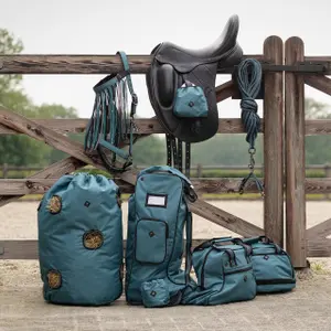 Horse headcollar and lead rope set QHP image-2