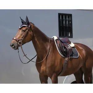 Anatomisk læderrem med syninger QHP Luxe image-2