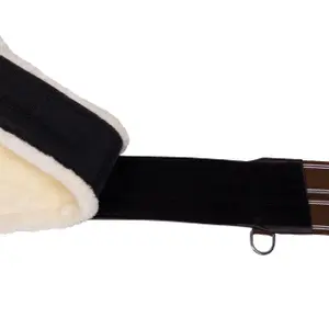 Riding bib strap with detachable fur QHP image-3