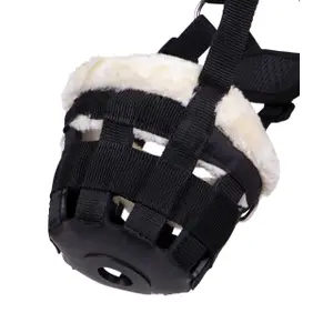 Paarden muilkorf met koord QHP image-1