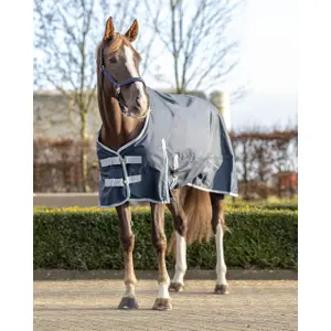 Waterdicht en fleece paardendeken QHP Turnout 300g image-1