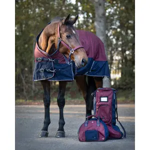 Waterproof fleece blanket  QHP collection Cherry 50gr image-2