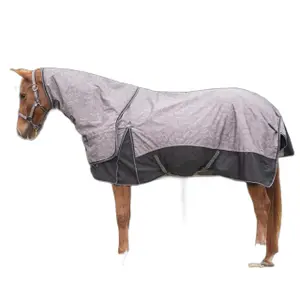 Outdoor paardendeken met halsbedekking QHP 1200D Turnout 150g image-1