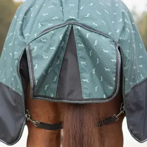 Outdoor paardendeken met halsbedekking QHP 1200D Turnout 300g image-4